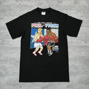 Mike Tyson VS Jake Paul Fight Shirt MVP Official Authentic Sz M Shaka Wear NWOT